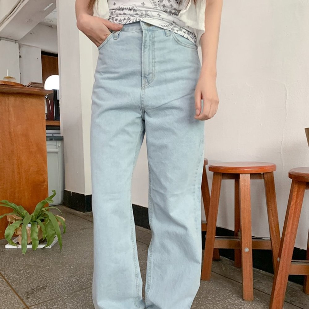 NWT Stylenanda basic straight cut long jeans